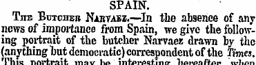 SPAIN. The Butcher NiRViUBZ.—In the abse...