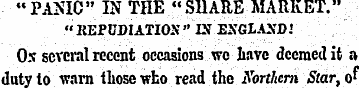 "PAMC" IN THE "SHARE MARKET." "REPUDIATI...
