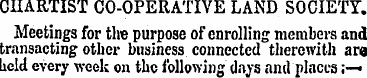 CHARTIST CO-OPERATIVE LAND SOCIETY Meeti...