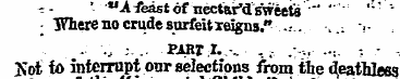 -- ' U Afeast of nectar'd ' sweetlj "'" ...