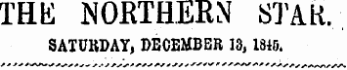 THK NORTHERN STAK. SATURDAY, DECEMBER 13,1815.