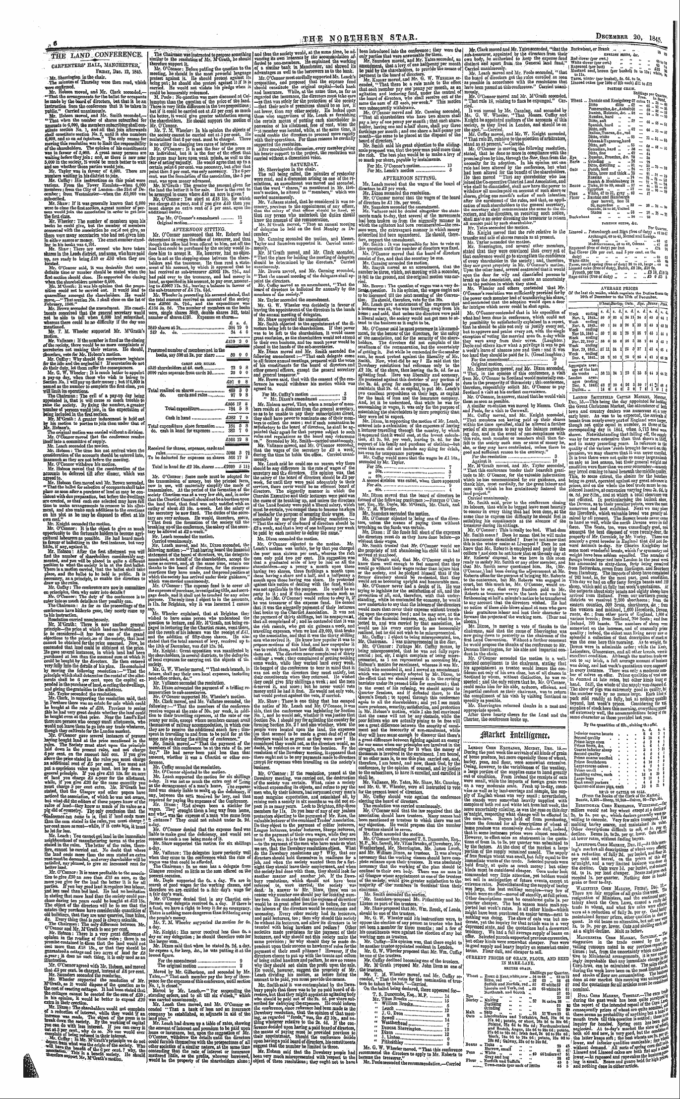 Northern Star (1837-1852): jS F Y, 4th edition - London Corn Exchange, Monday, Dec. 15.— ...