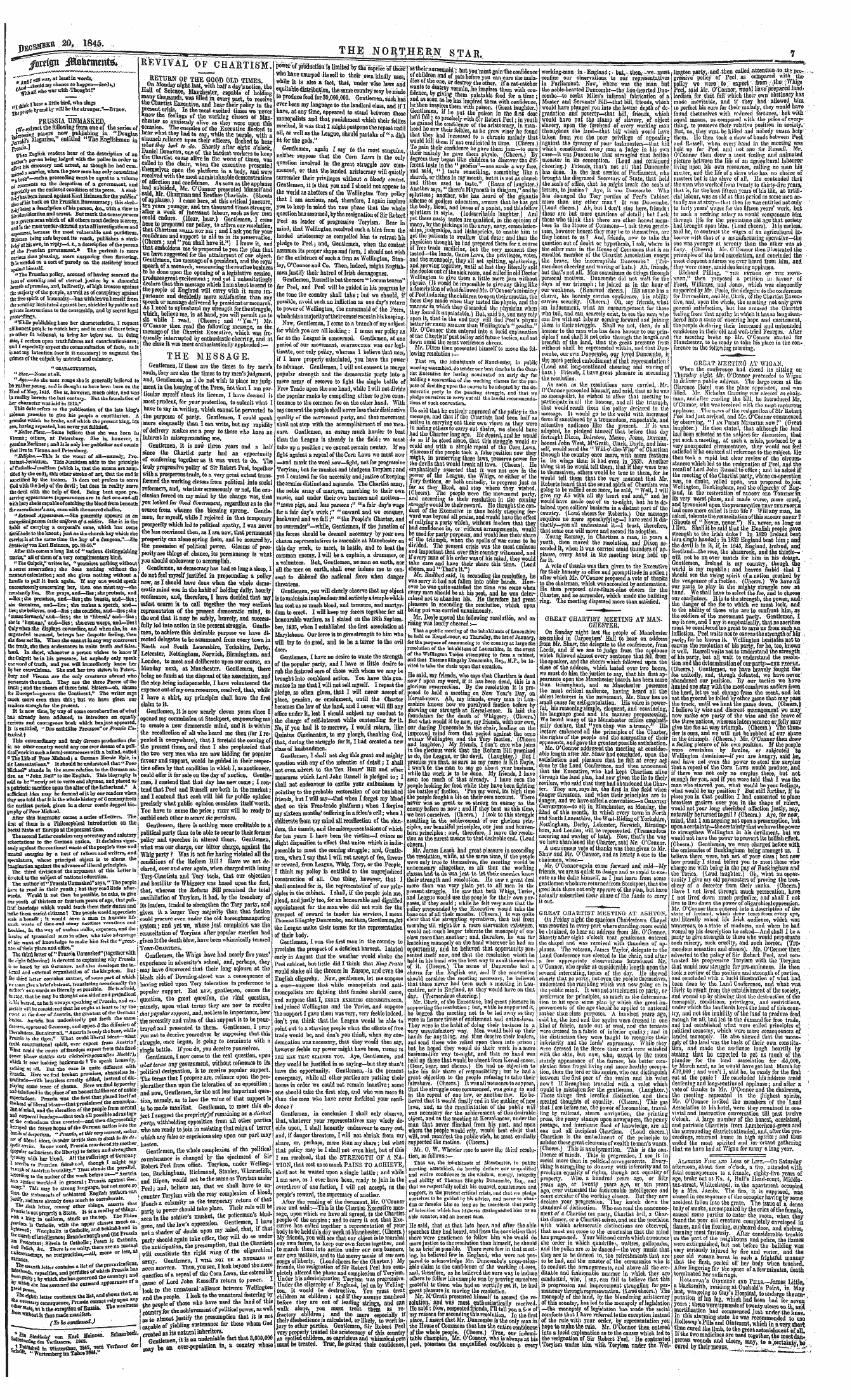 Northern Star (1837-1852): jS F Y, 4th edition - Alarmixg Fiiik A.Ni> Loss Or Life.—On Sa...