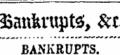 Bankrupts;, $ci BANKRUPTS.