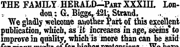 THE FAMILY HERALD—PabtXXXIJJ. London : G...