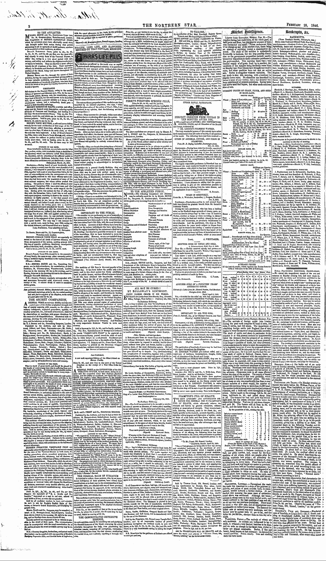 Northern Star (1837-1852): jS F Y, 4th edition - Ad00216