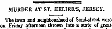 MURDER AT ST. flELIER'S, JERSET. The tow...