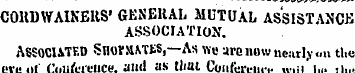 COKDWAINEltS' GENERAL MUTUAL ASSISTANCE ...