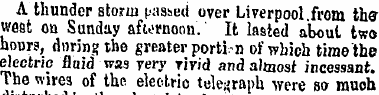 A thunder storm passed over Liverpool fr...