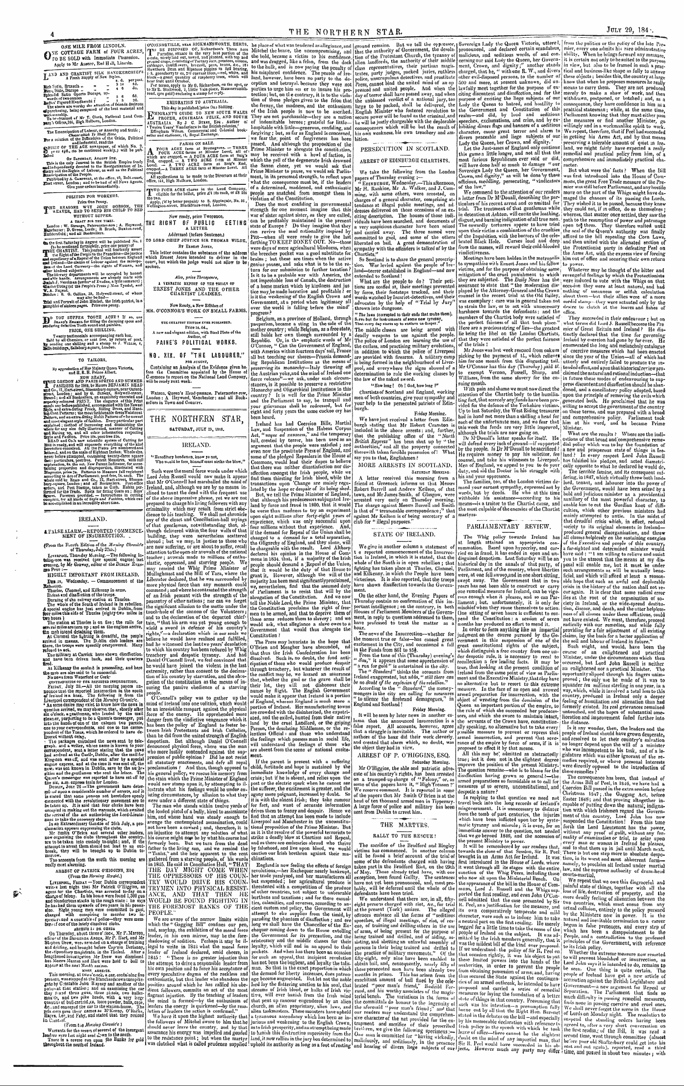 Northern Star (1837-1852): jS F Y, 4th edition - 4 The Northern Star. July 29 > 184 ^