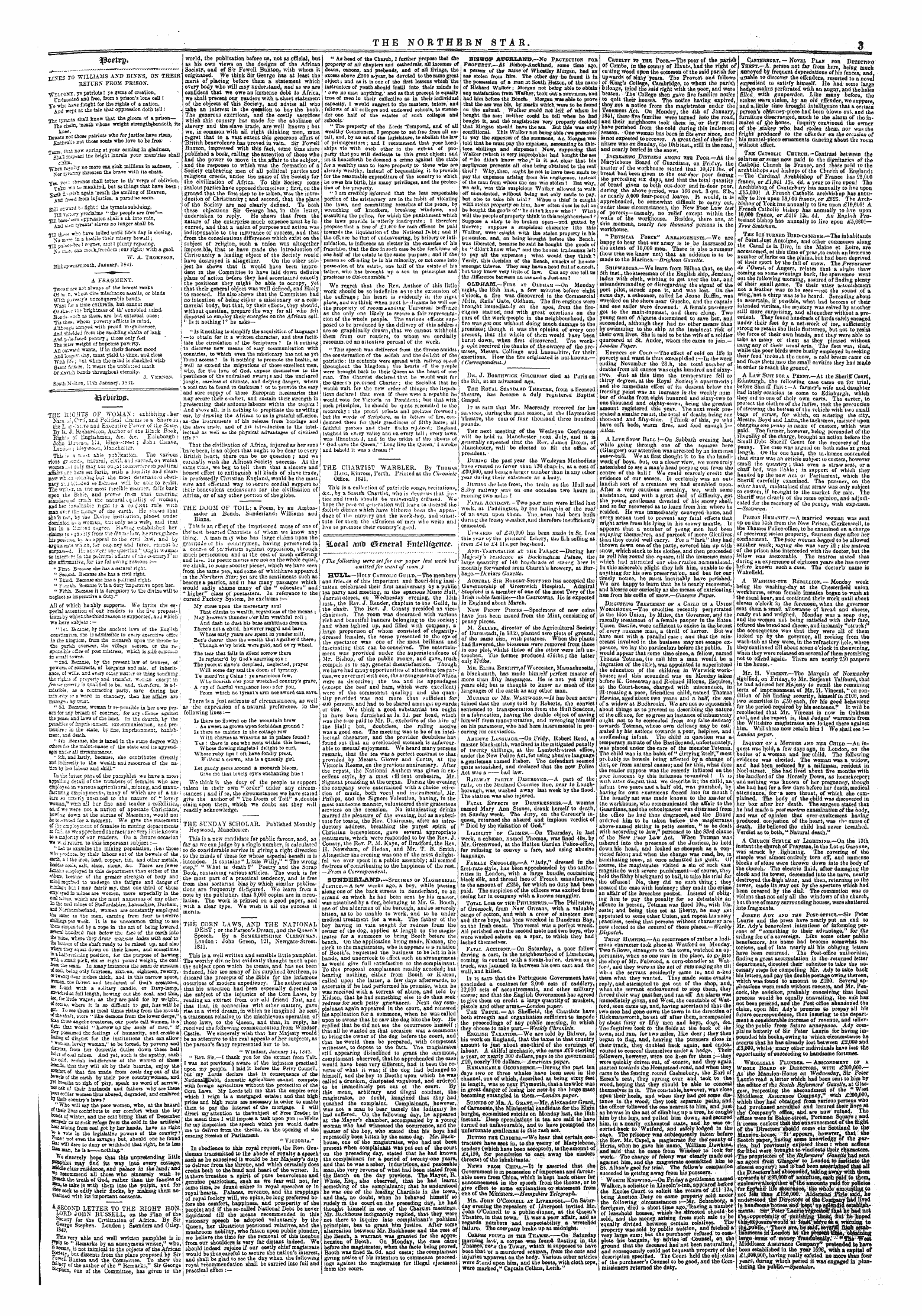 Northern Star (1837-1852): jS F Y, 5th edition: 3