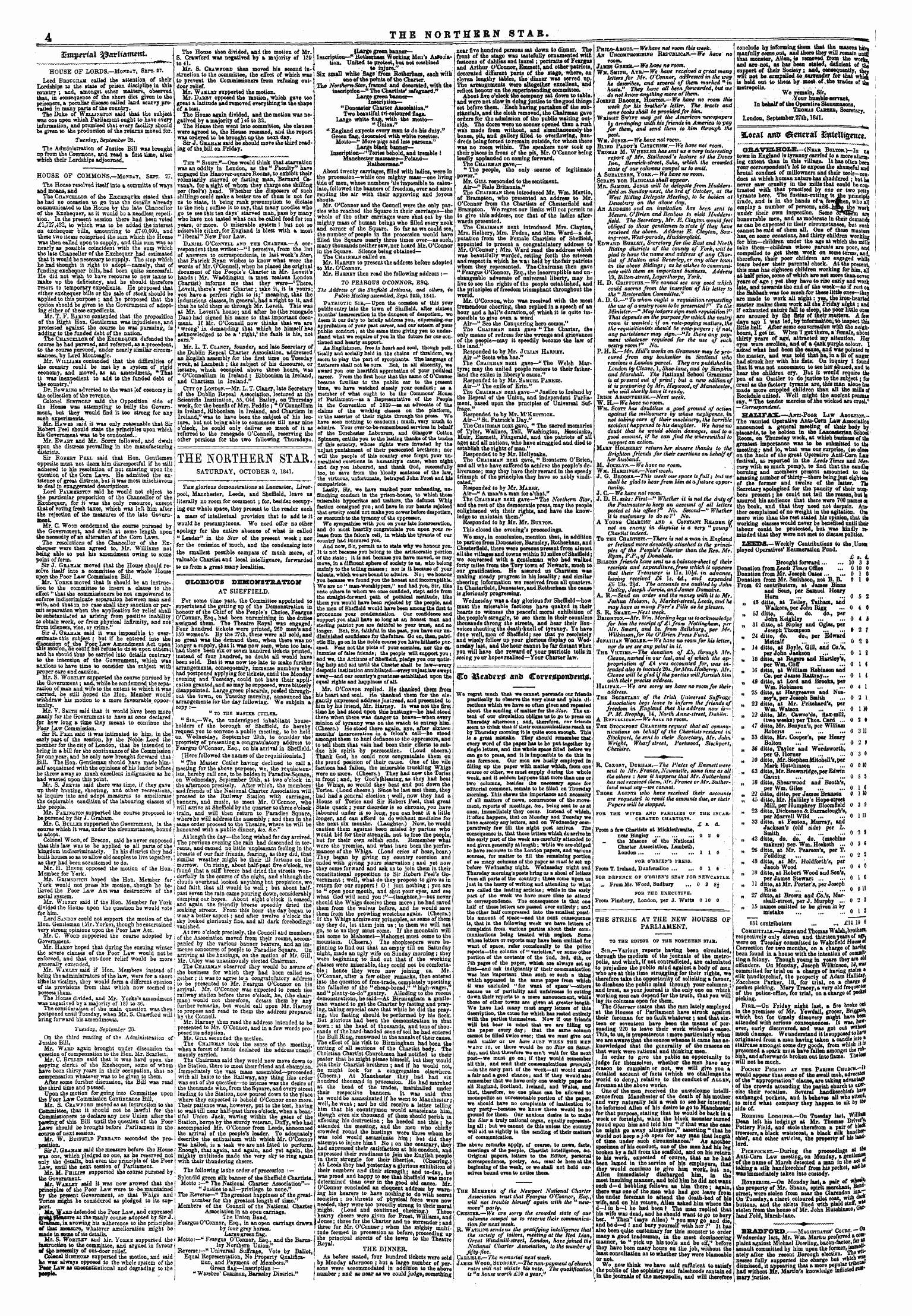 Northern Star (1837-1852): jS F Y, 5th edition - Glorious Demonstration