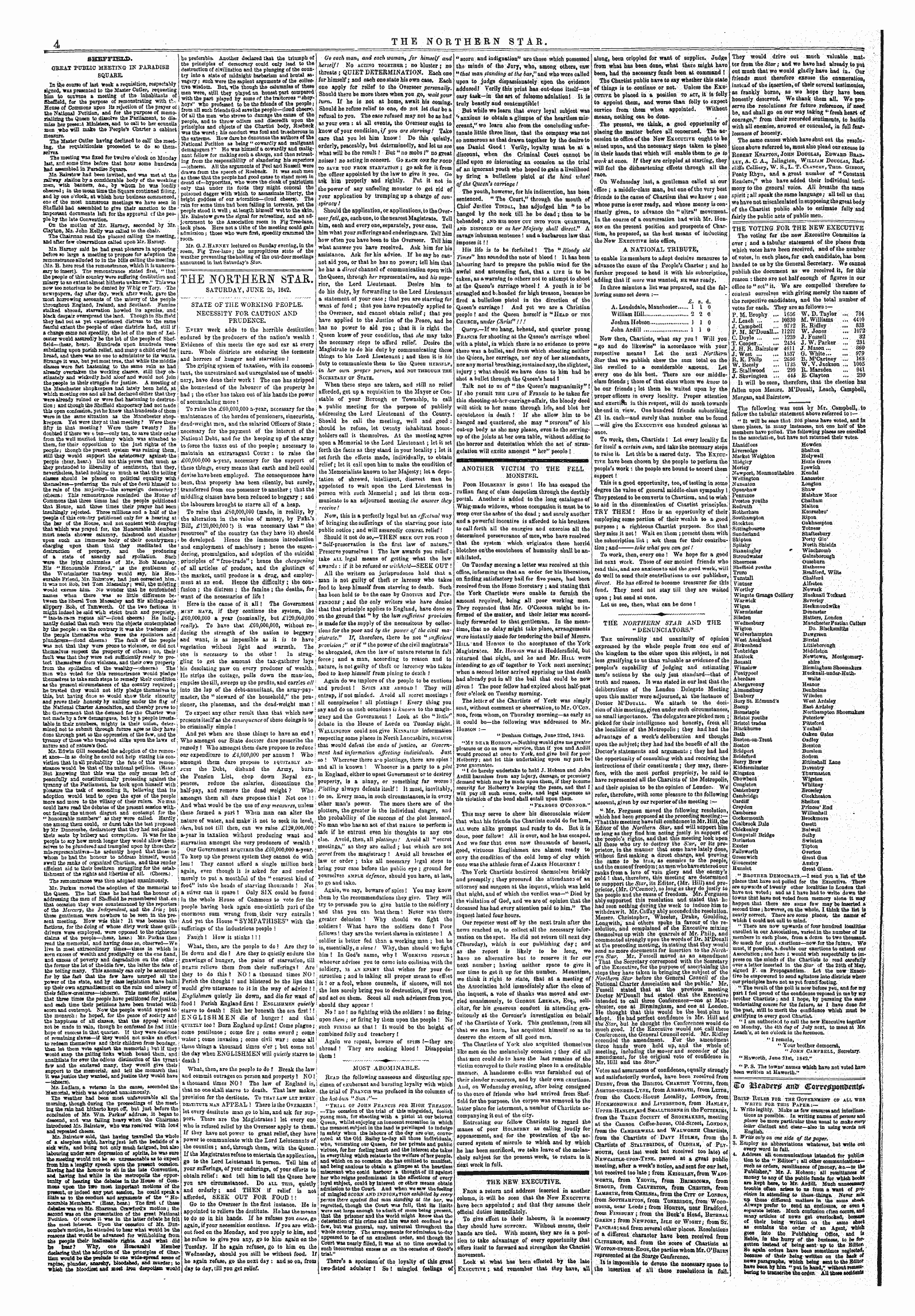 Northern Star (1837-1852): jS F Y, 5th edition - Another Victim To The Fell Monster.