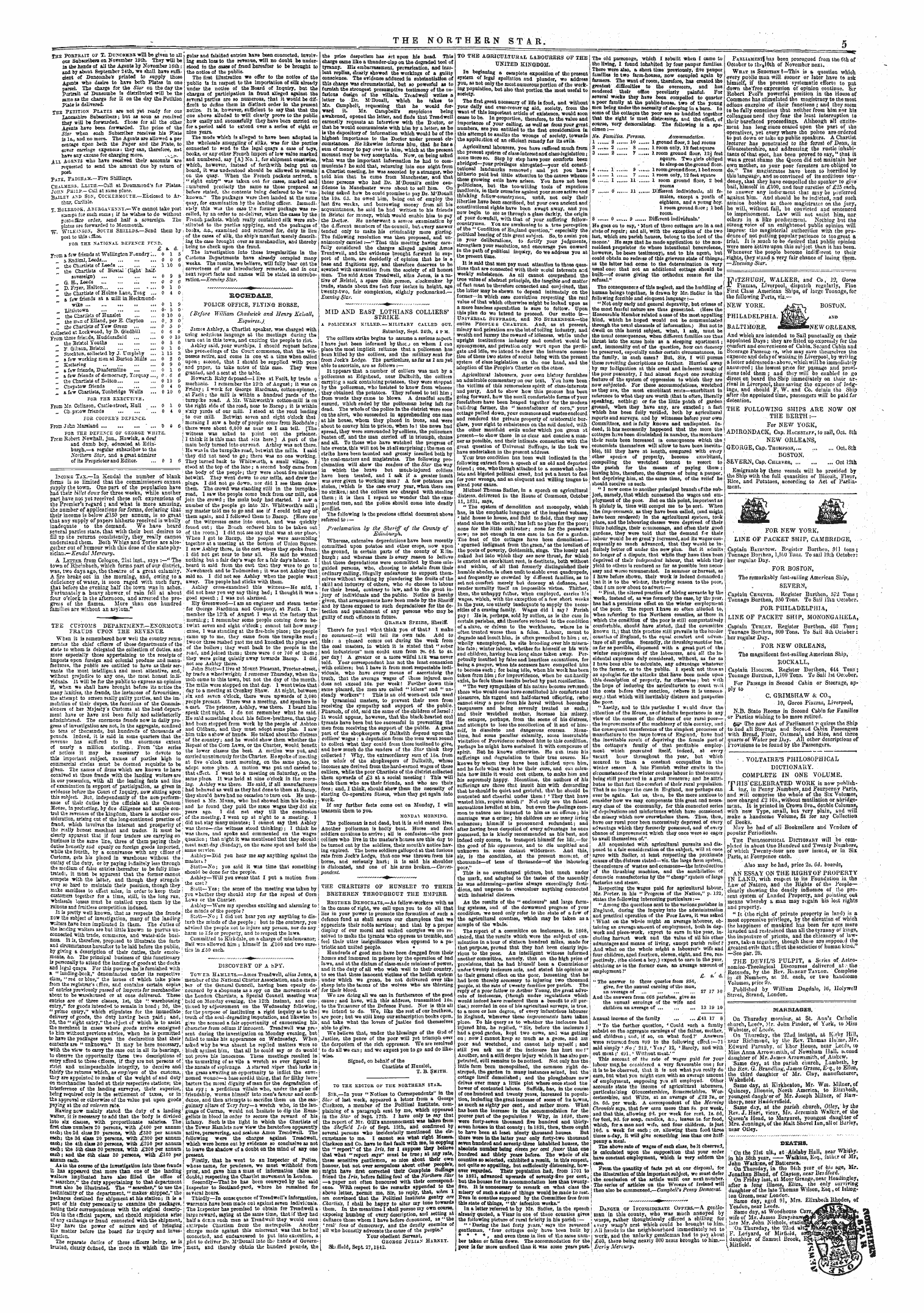 Northern Star (1837-1852): jS F Y, 5th edition - Iwariuaces .