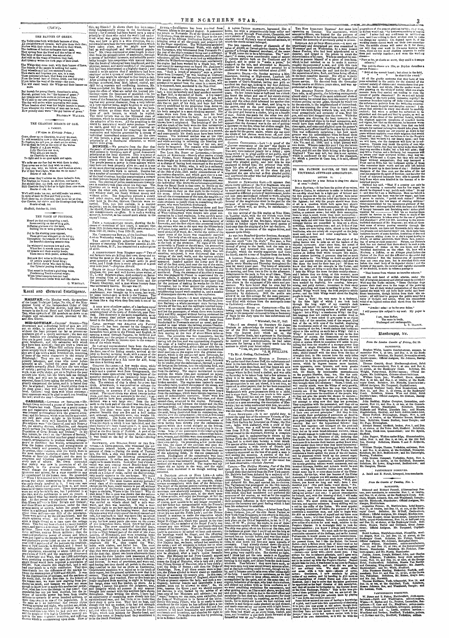 Northern Star (1837-1852): jS F Y, 5th edition - 3lorsx Ana (Ernural £Mrtlt2*Nc*