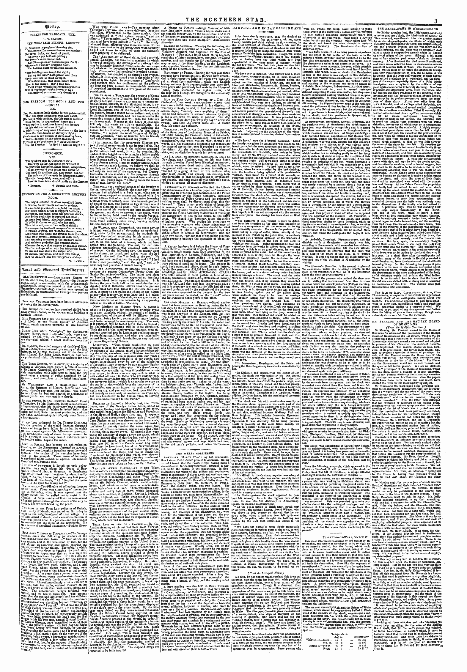 Northern Star (1837-1852): jS F Y, 5th edition - Lural Ariij General $Ttt*I%Rn«-