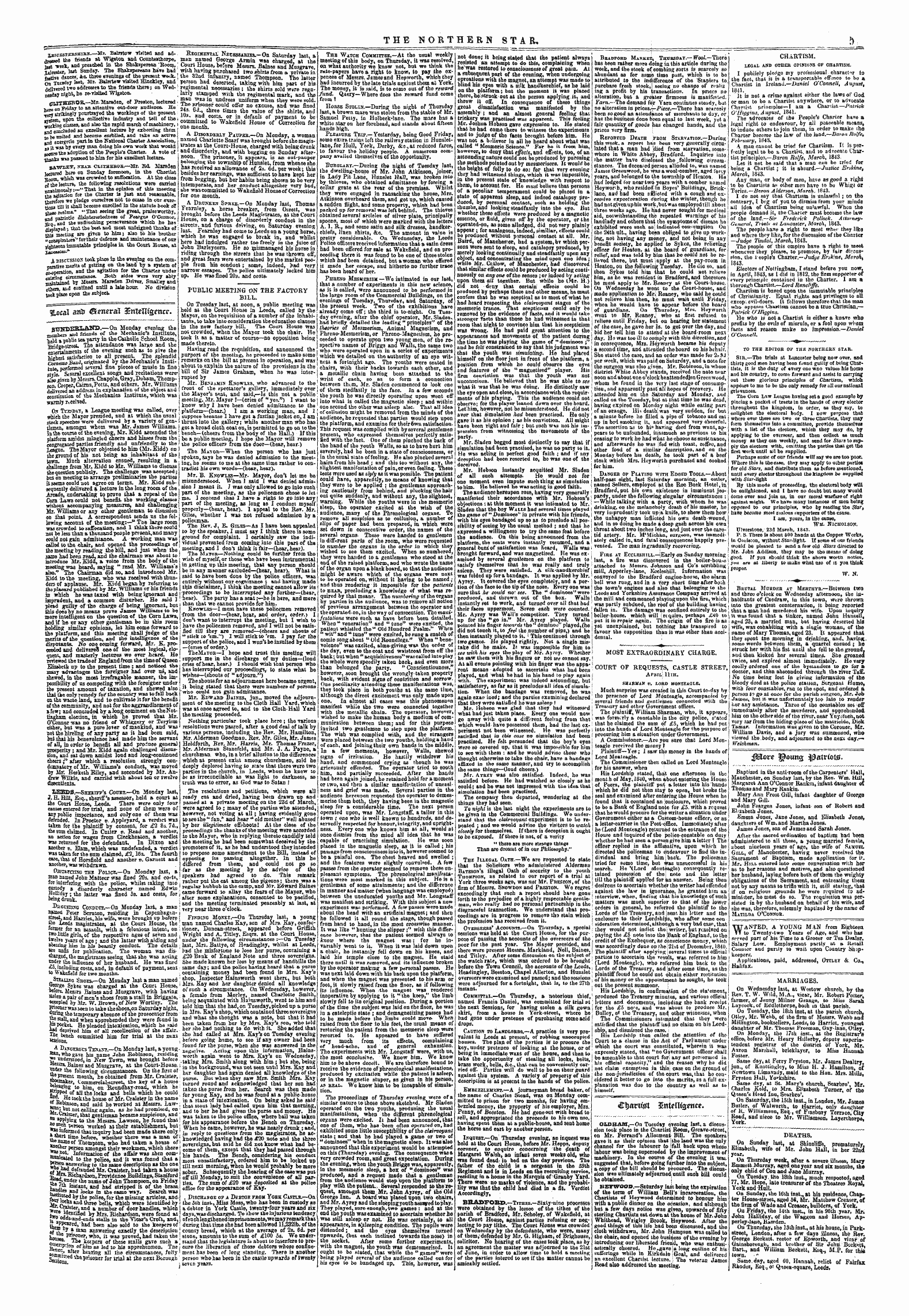 Northern Star (1837-1852): jS F Y, 5th edition: 5