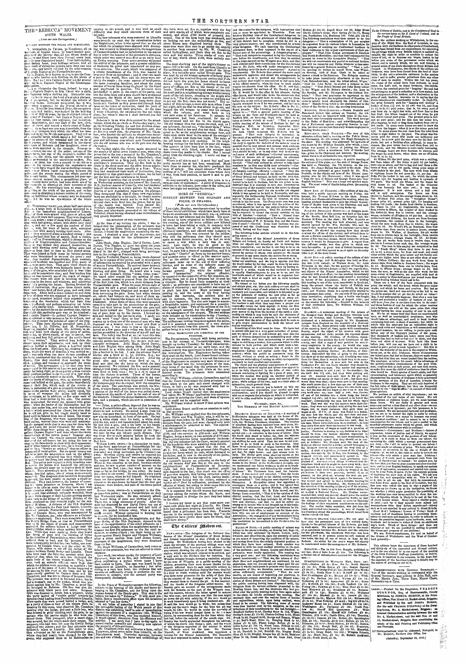Northern Star (1837-1852): jS F Y, 5th edition - Leeds :—Printed For The Proprietor, Fear Gv S O'Connor, Esq. Ol Hammersmith, Conntj