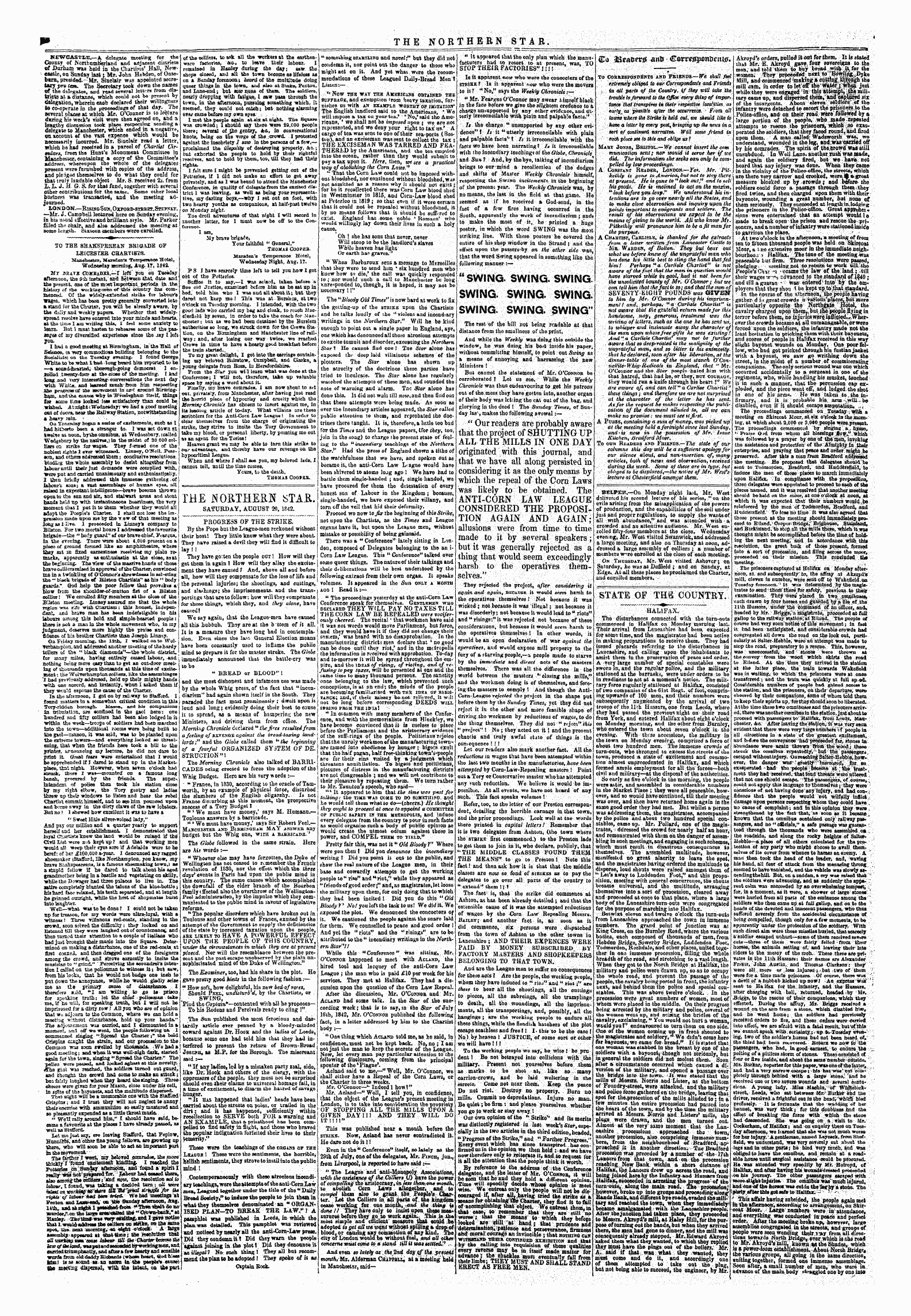 Northern Star (1837-1852): jS F Y, 6th edition - Shall Foi A&Es&F*^ Ant* C^Rr^Oniicnijs.