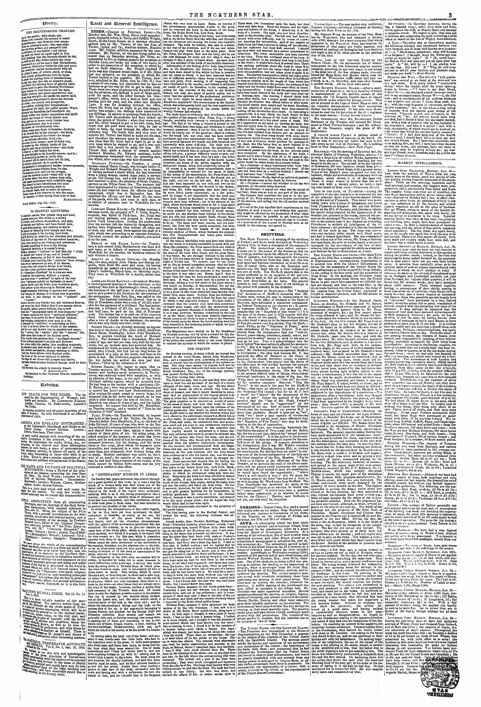 Northern Star (1837-1852): jS F Y, 6th edition - Market Intelligence.