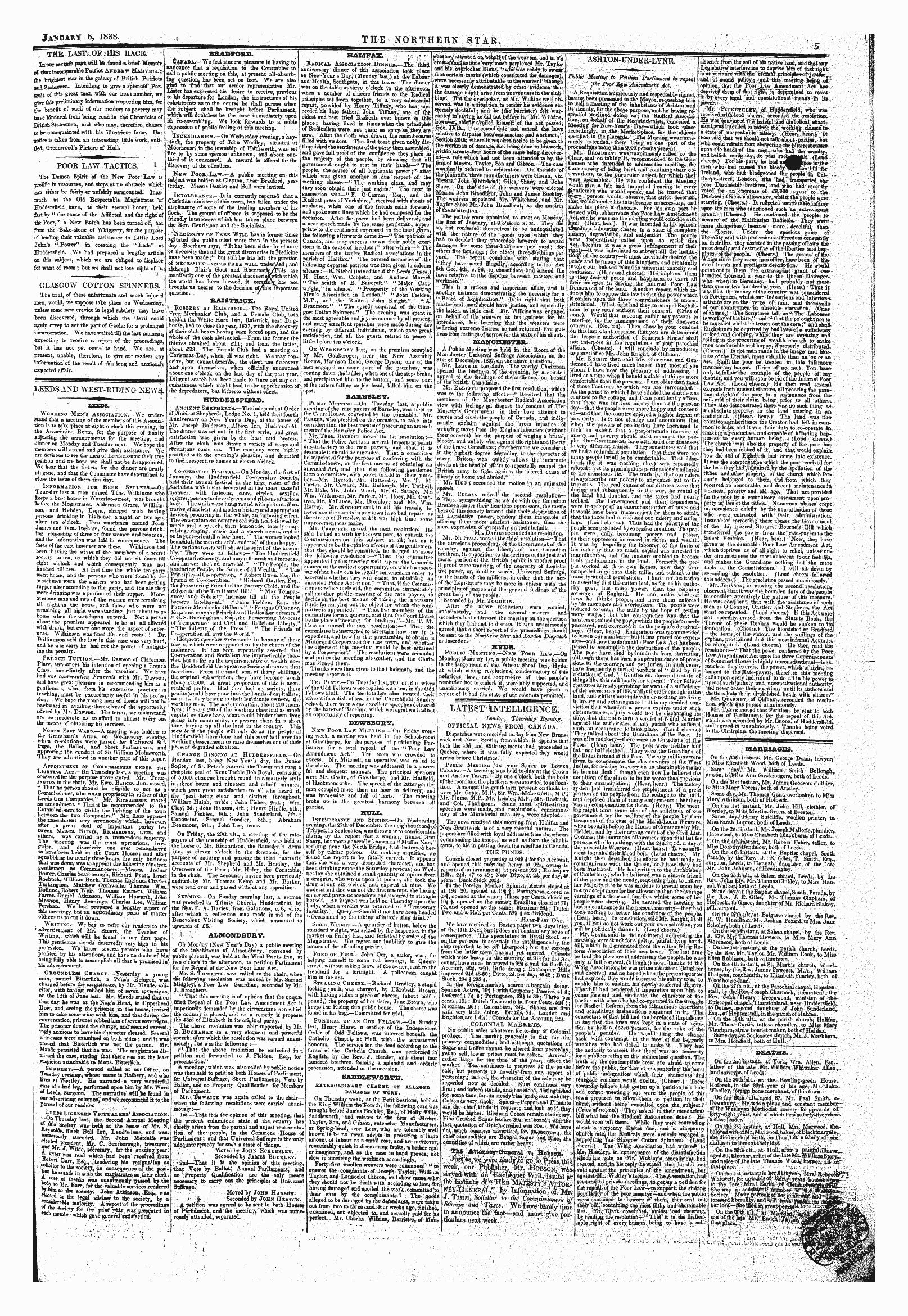 Northern Star (1837-1852): jS F Y, 1st edition - Leeds And West-Biding New^ : — I ^ " ¦ ; —^ _