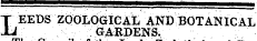 he council ot T EEDS ZOOLOGICAL AND BOTANICAL -U GARDENS.