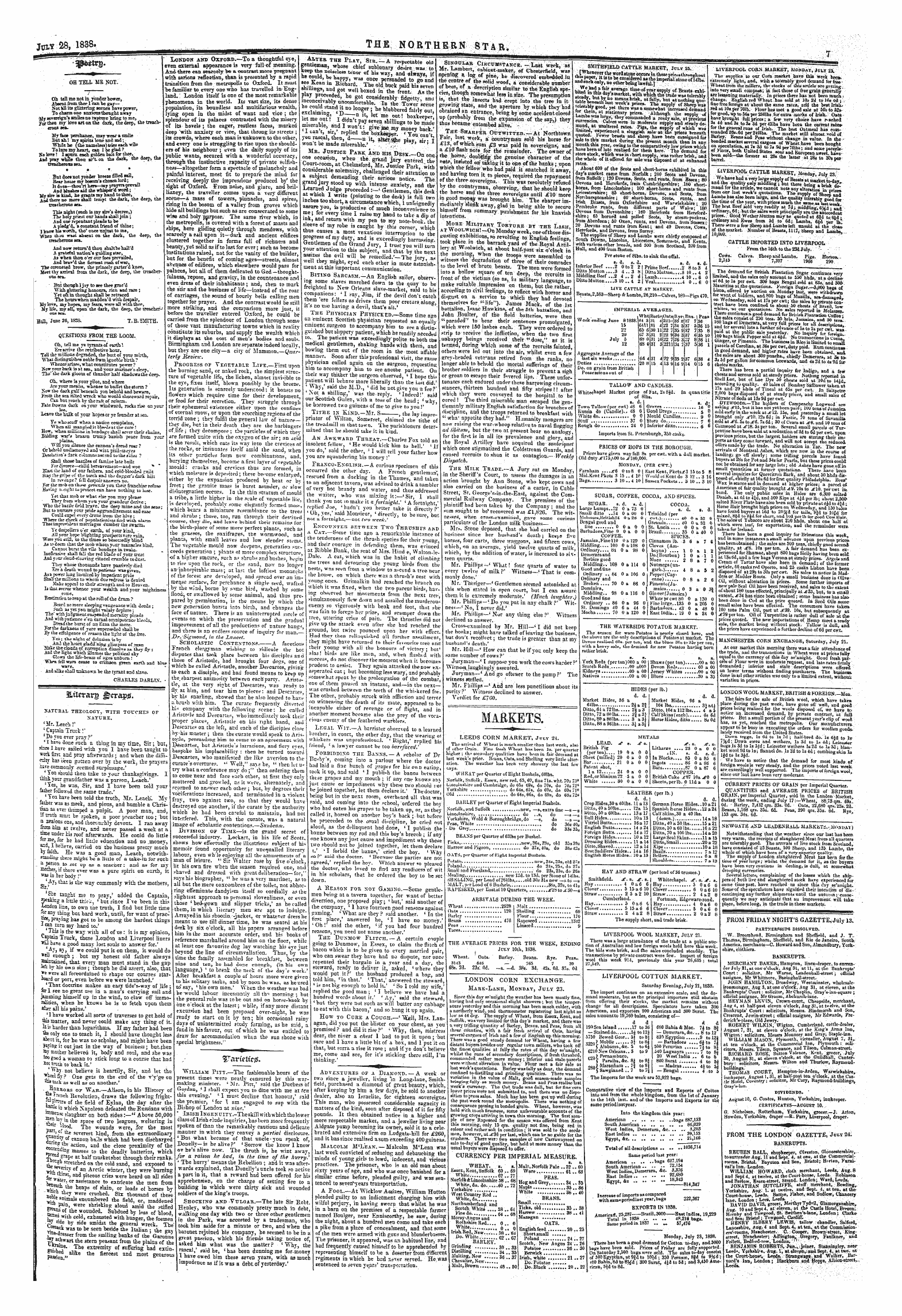 Northern Star (1837-1852): jS F Y, 1st edition - Untitled Article