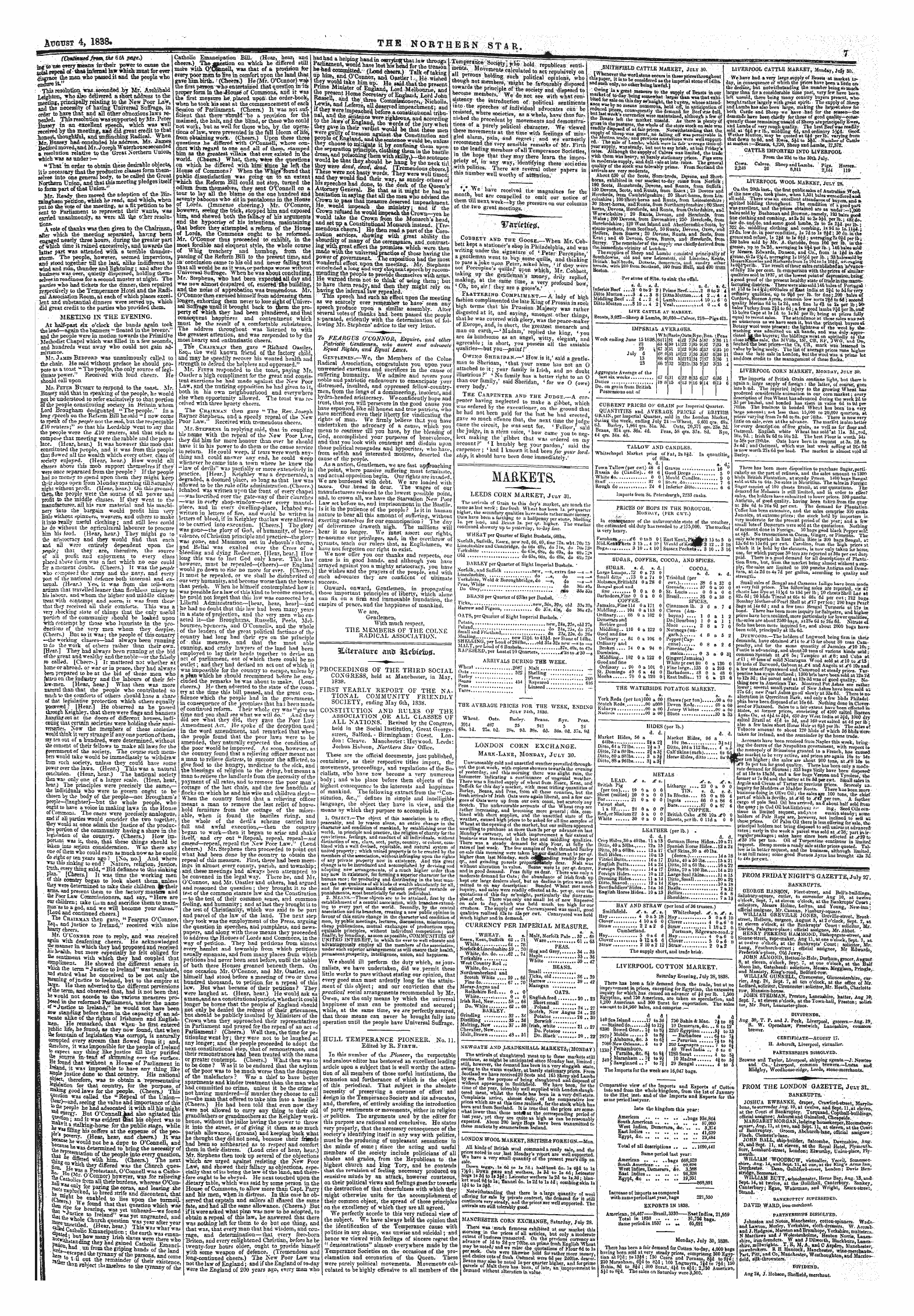 Northern Star (1837-1852): jS F Y, 1st edition - Untitled Article