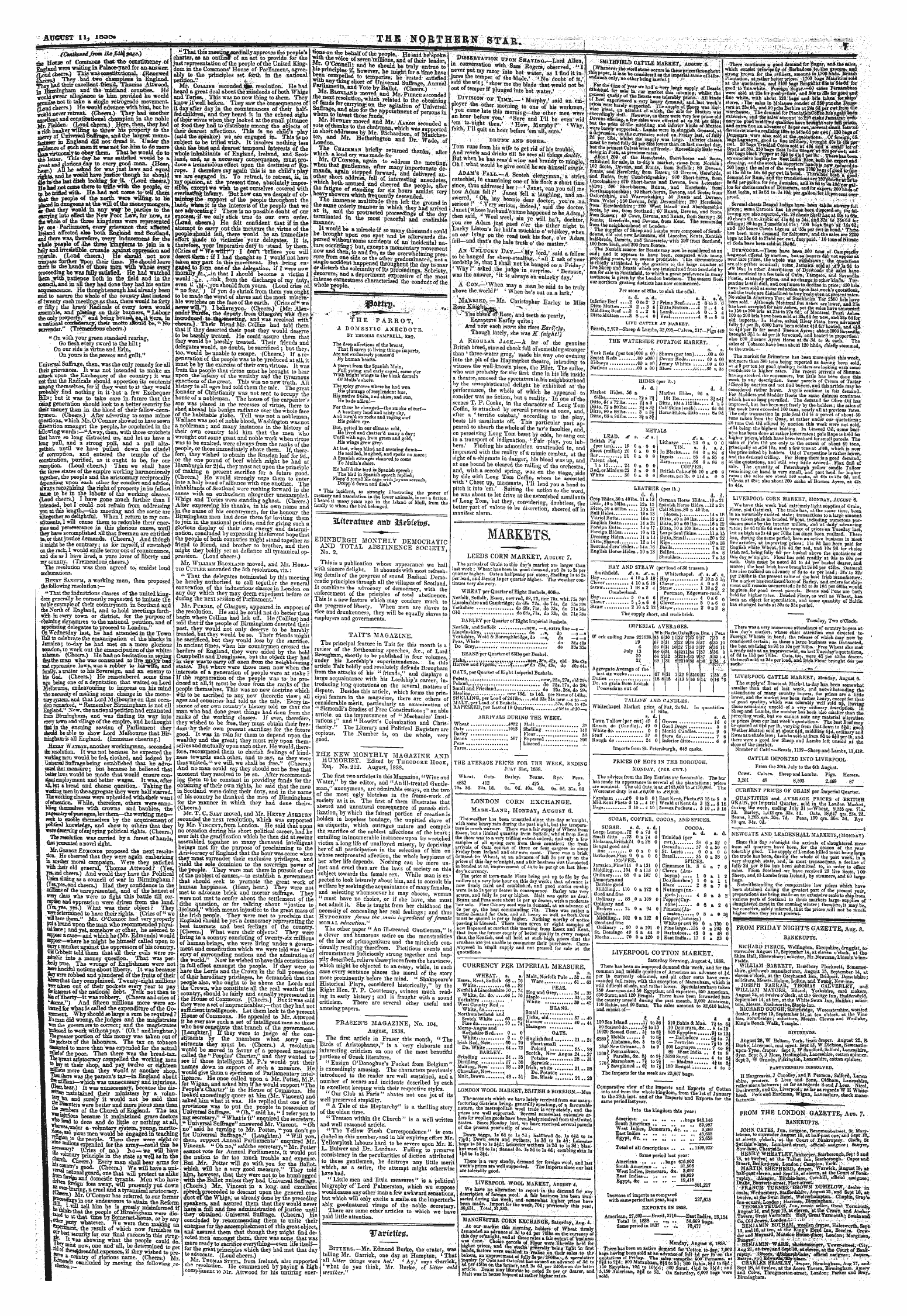 Northern Star (1837-1852): jS F Y, 1st edition - Untitled Article