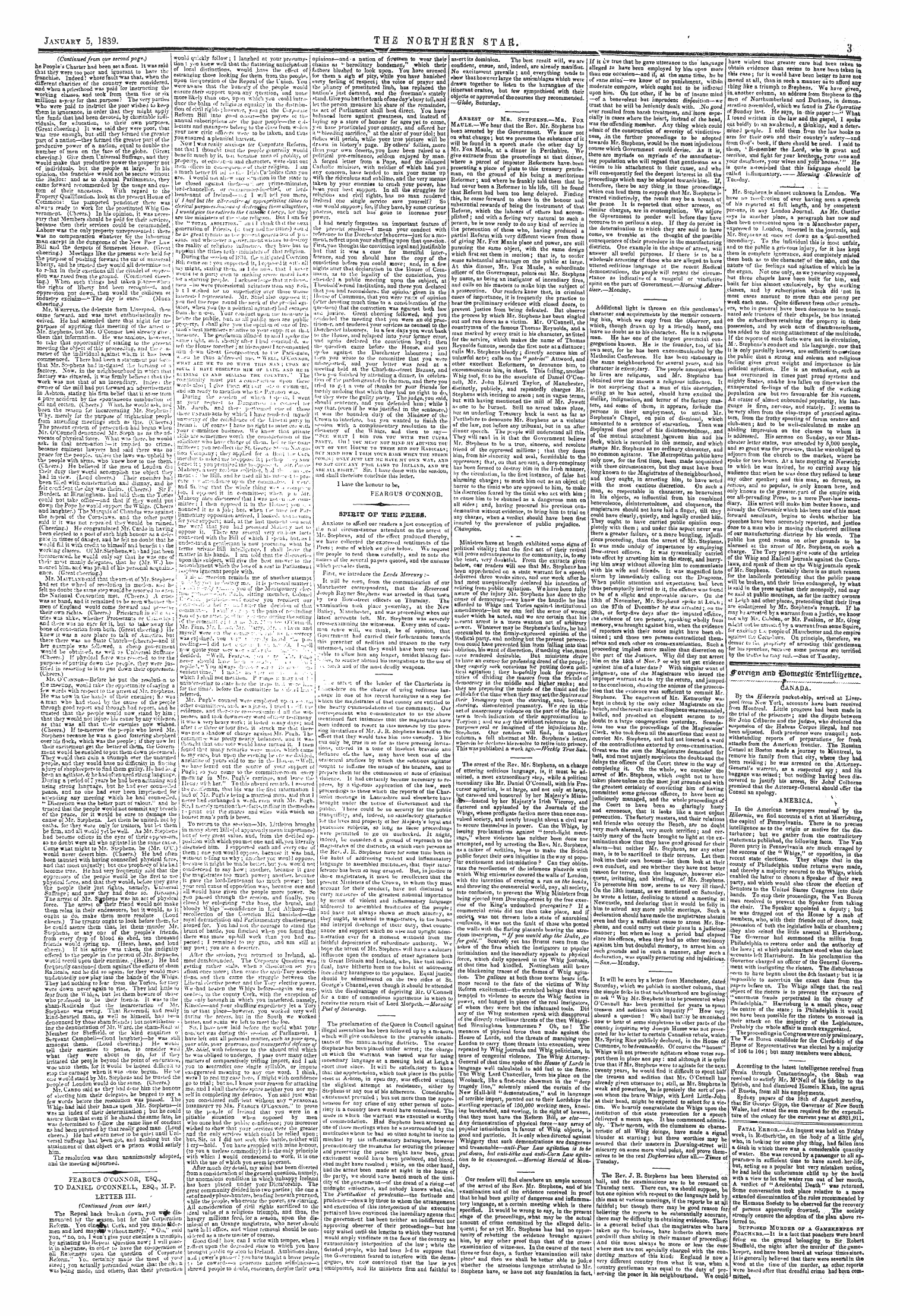 Northern Star (1837-1852): jS F Y, 1st edition - « ^_ Sfibit Op The P&Ess.