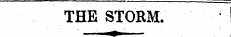 THE STORM. ' .— g&gt; —