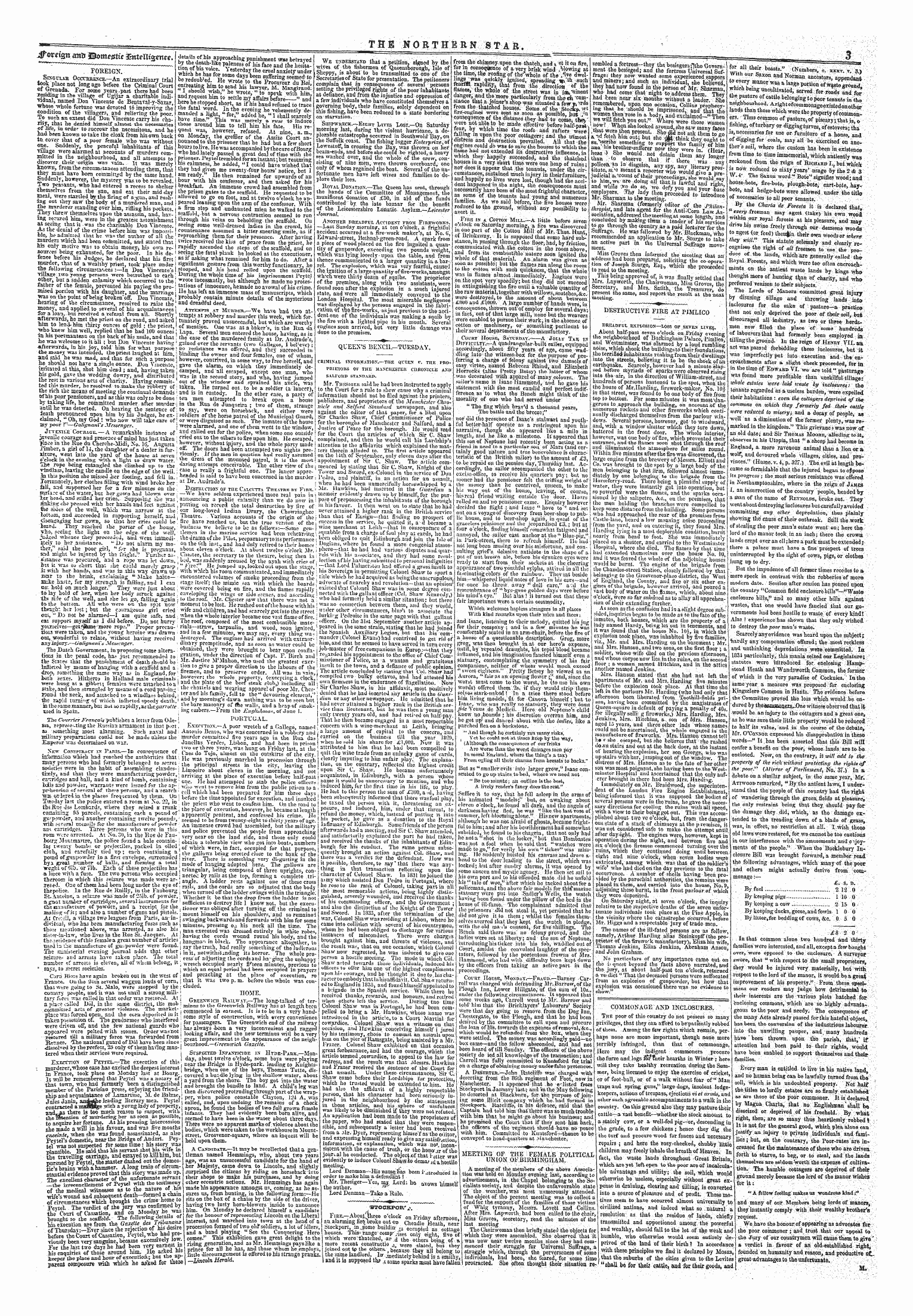 Northern Star (1837-1852): jS F Y, 1st edition - ____ ——Tftttigpi Antr J5omi&Gt;!3fe £Ut*Nt'3*Nc*. ^—^ !L !Ll