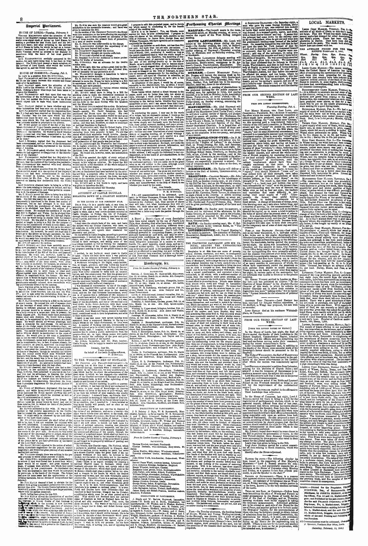 Northern Star (1837-1852): jS F Y, 1st edition - Leeds :—Printed For The Proprietor, Fbabfi^