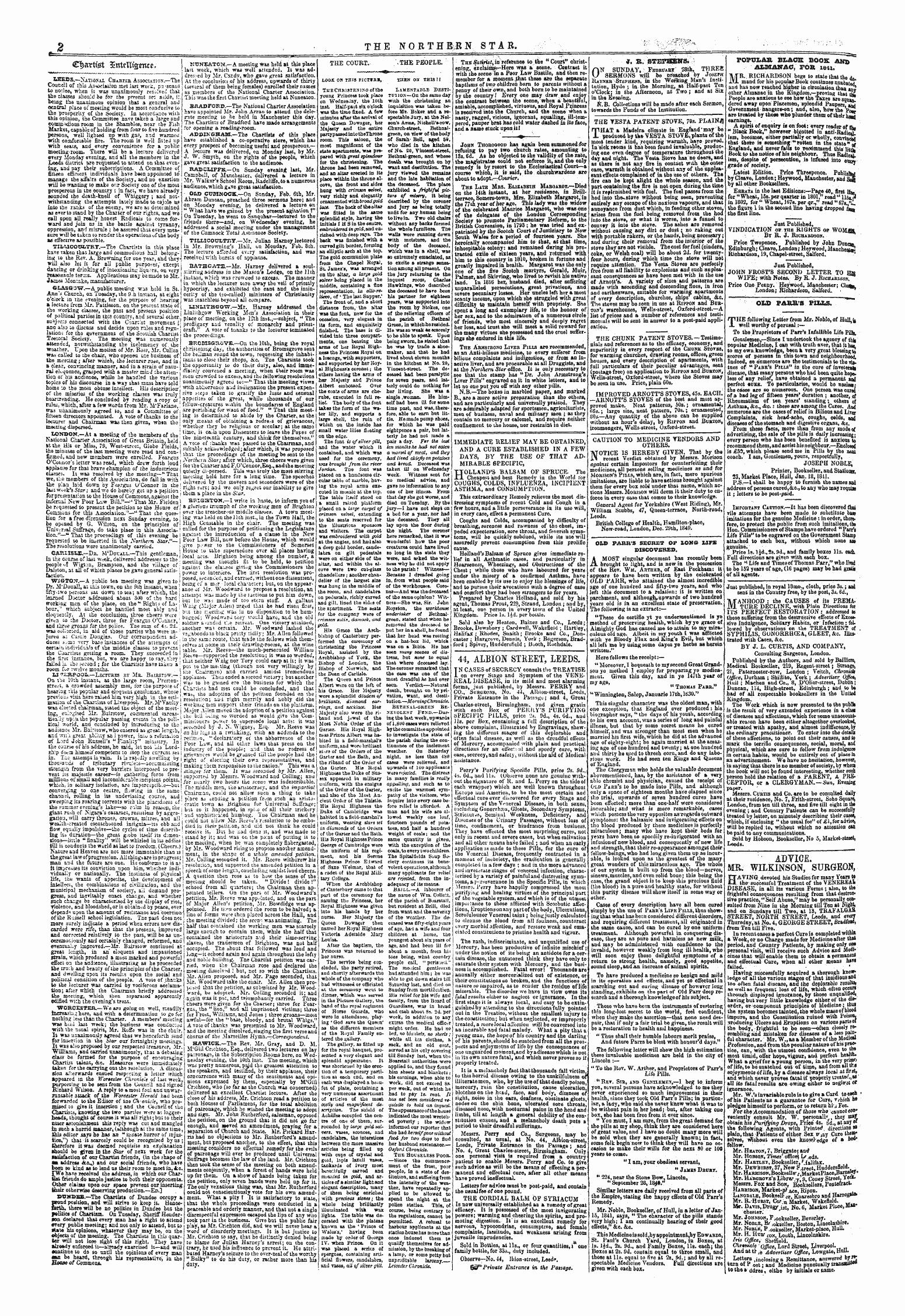 Northern Star (1837-1852): jS F Y, 1st edition - Untitled Article