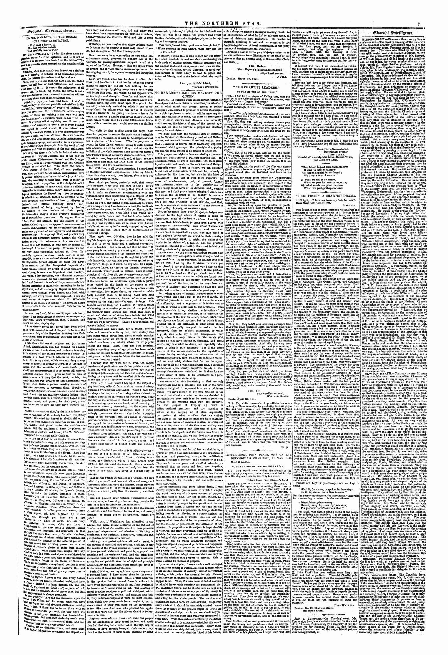 Northern Star (1837-1852): jS F Y, 1st edition - - ¦ -1. ¦ ¦ ' — ^ _F__ ~ ' ¦¦ —---. — £Jrt£Tnai Cowe&Potmence. _______