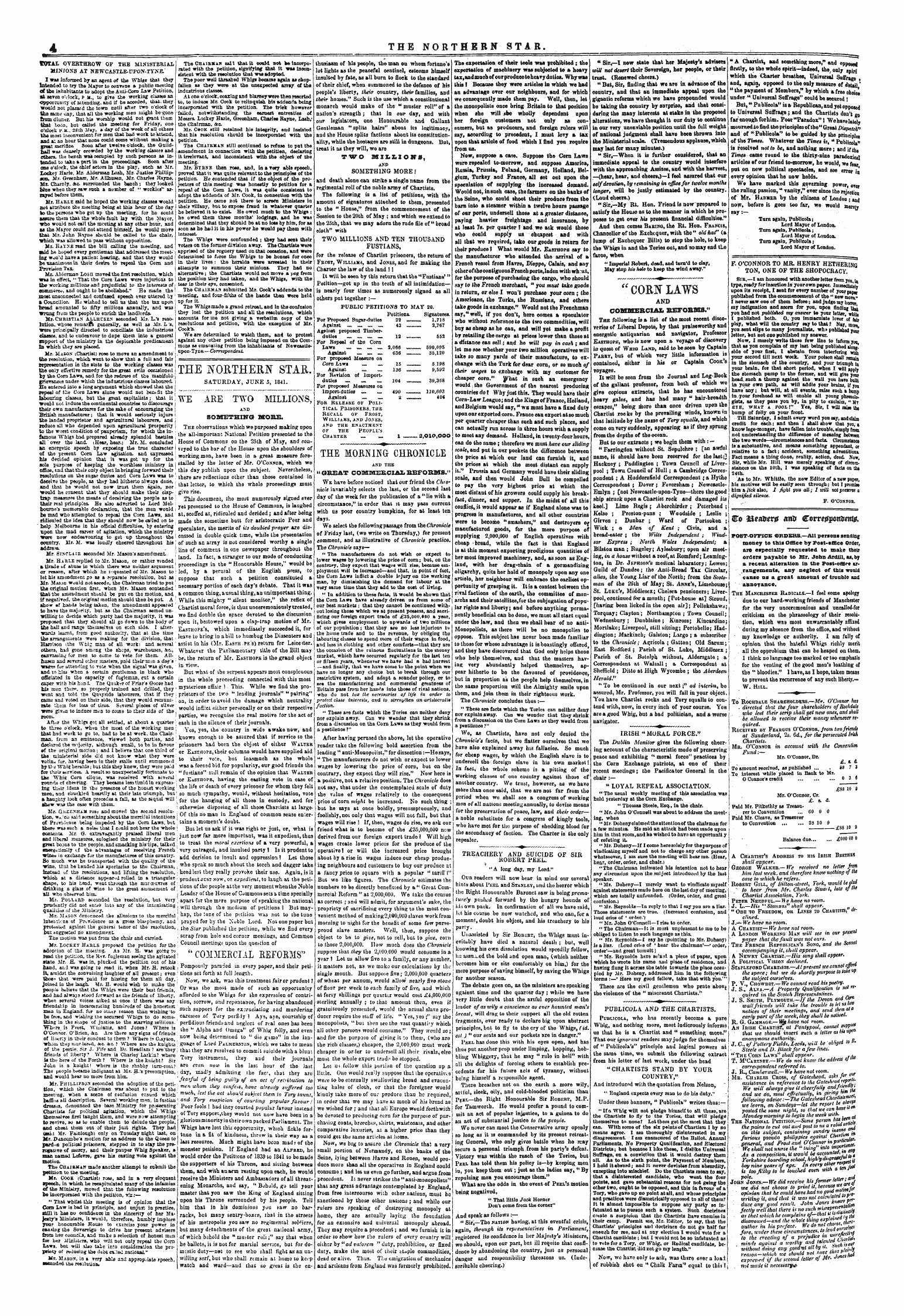 Northern Star (1837-1852): jS F Y, 1st edition: 4