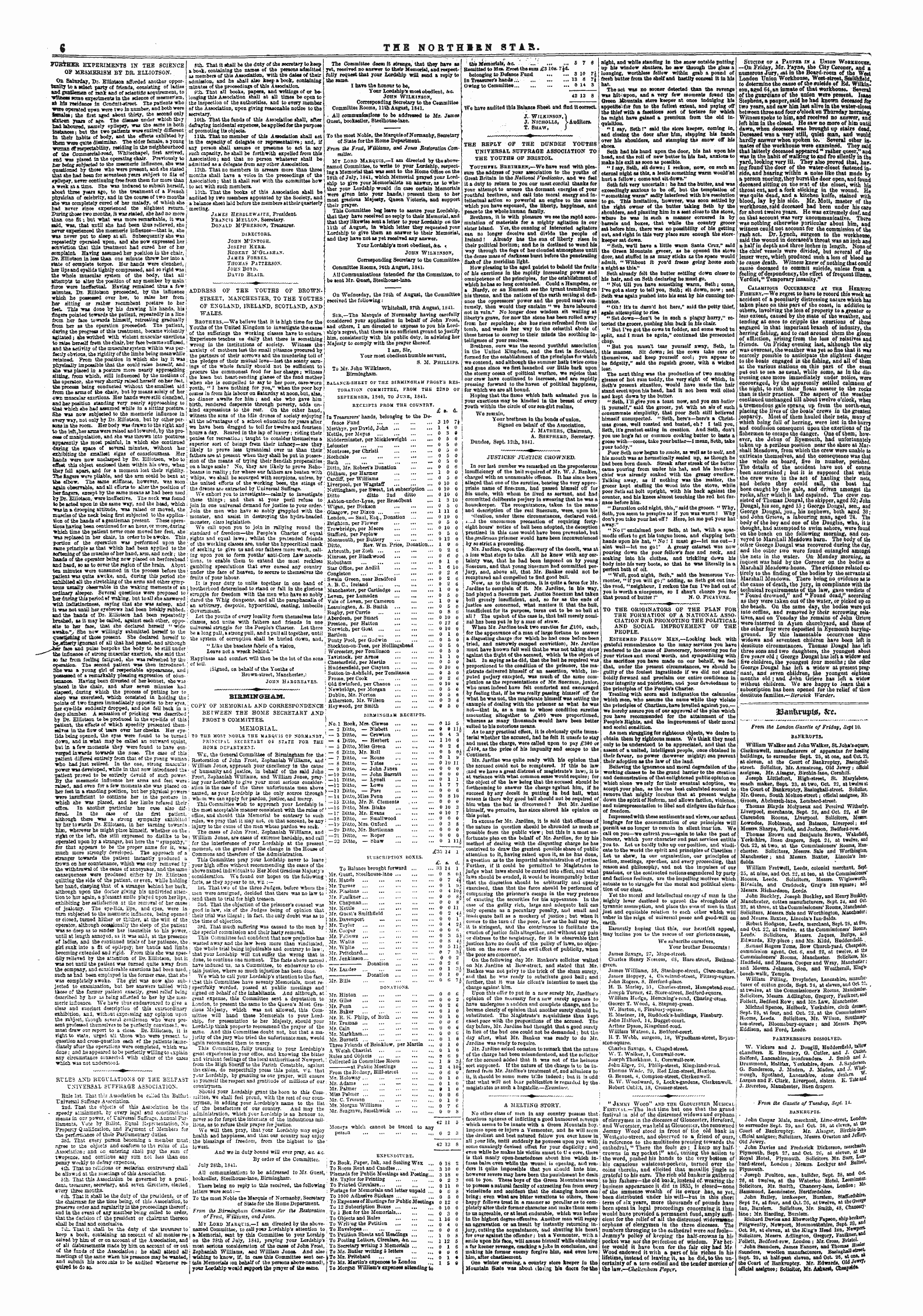 Northern Star (1837-1852): jS F Y, 1st edition: 6