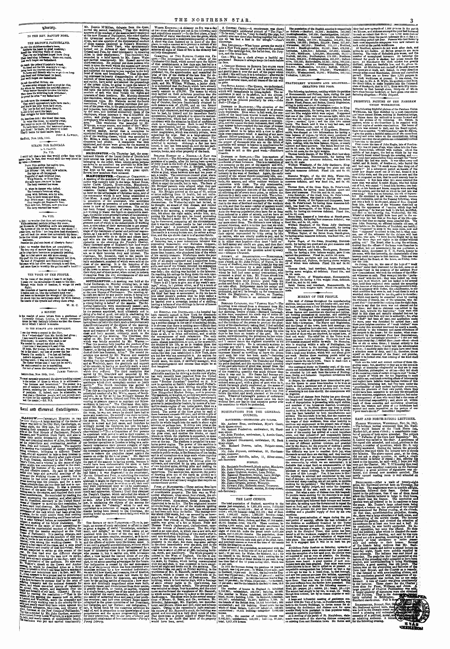 Northern Star (1837-1852): jS F Y, 1st edition - L*Tax Amr Cfntersi £Tttegis*Ntt»