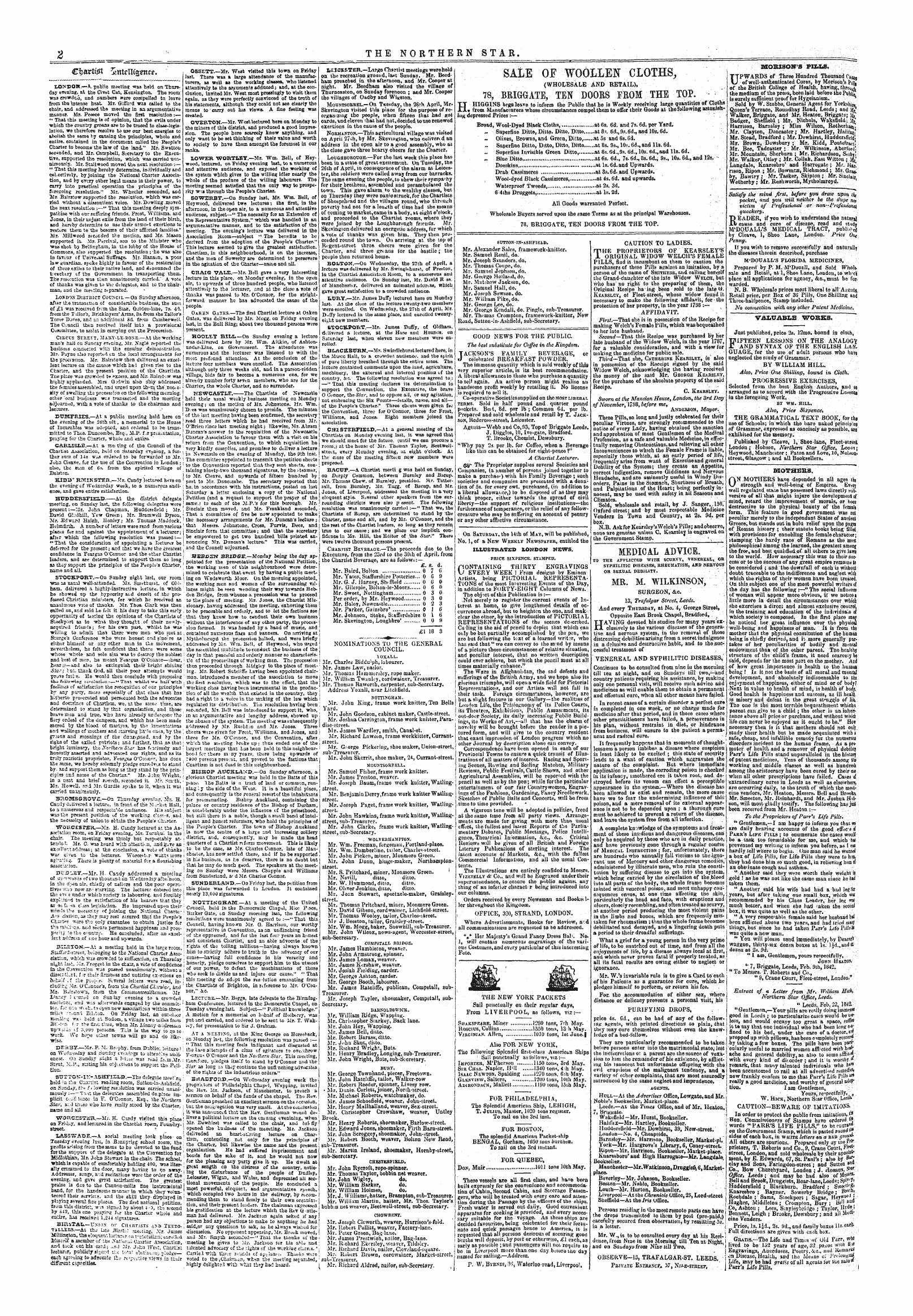 Northern Star (1837-1852): jS F Y, 1st edition - *W Cfcarttgt ^Tttclltsettce. ^