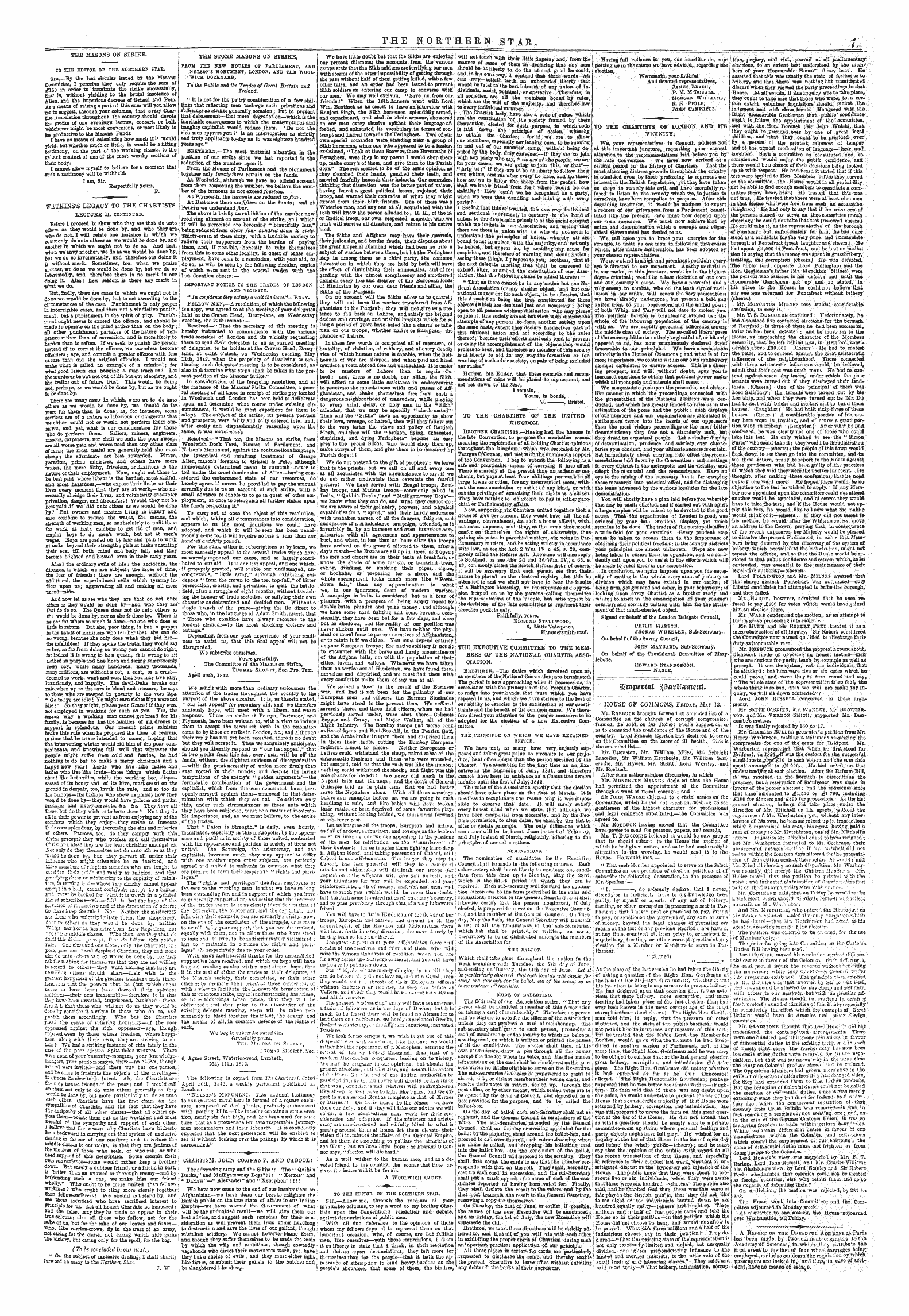 Northern Star (1837-1852): jS F Y, 1st edition - Iempmal Parliament.