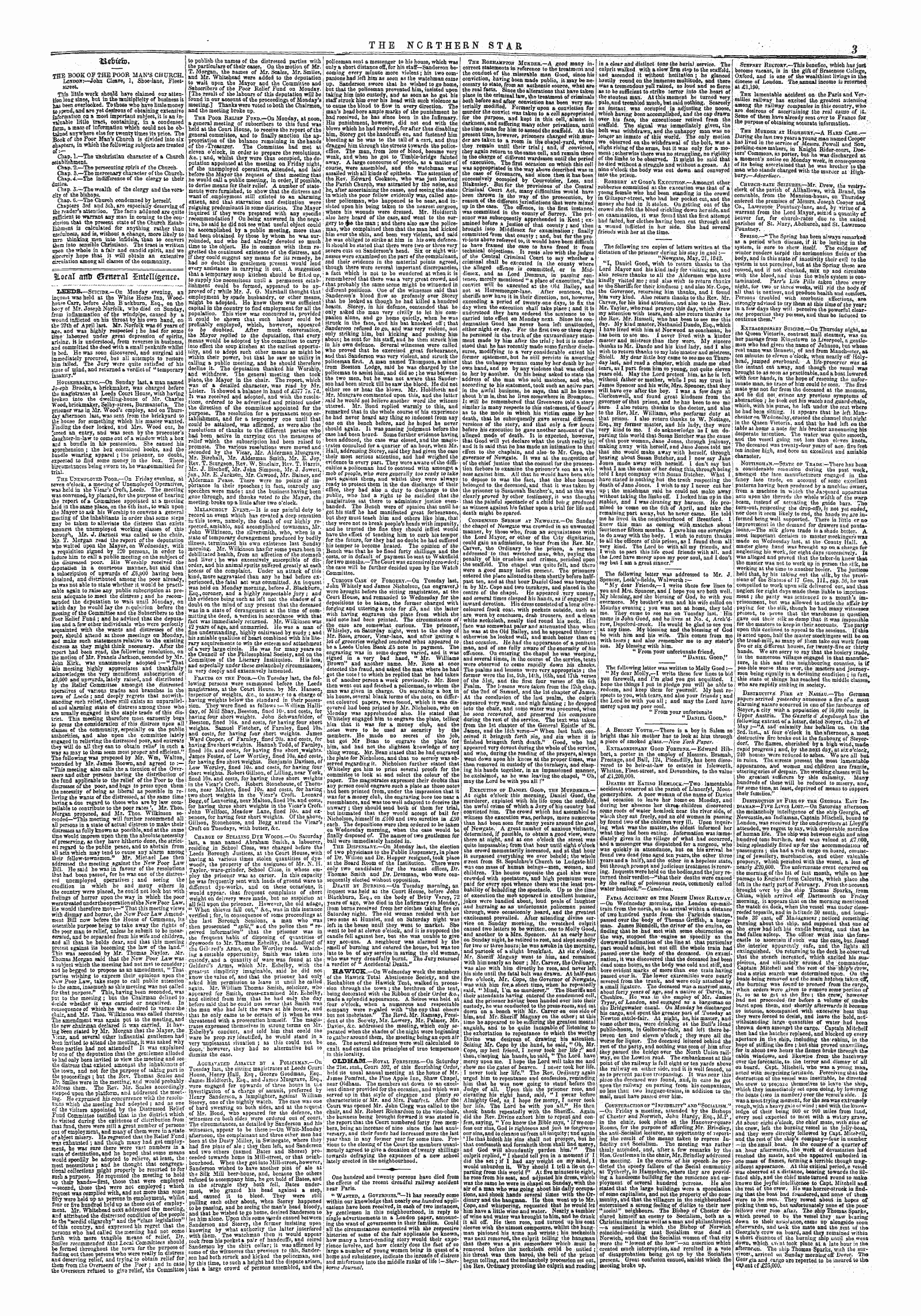 Northern Star (1837-1852): jS F Y, 1st edition - N&M.