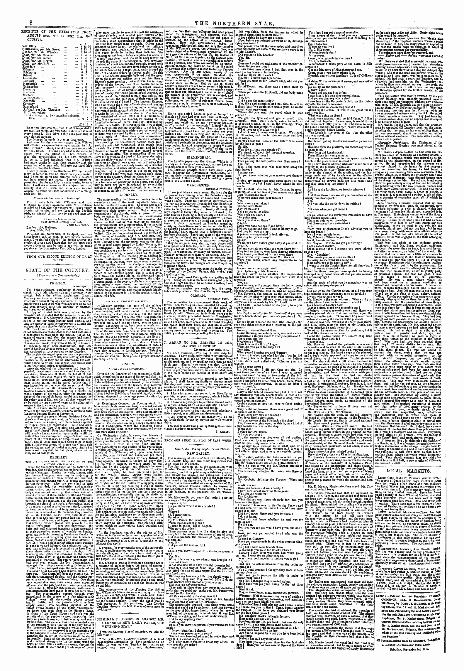 Northern Star (1837-1852): jS F Y, 1st edition - Untitled Article