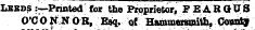 Leeds :—Printed for the Proprietor, FEARGttJS O'CONNOR, Esq. of Hammersmith, Countf