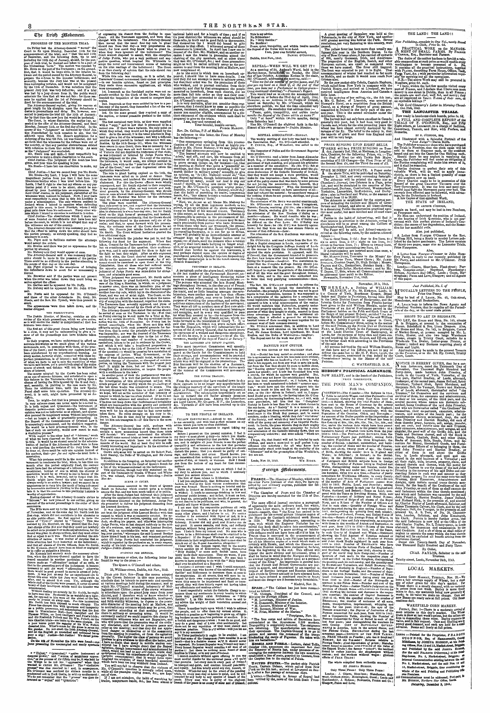 Northern Star (1837-1852): jS F Y, 1st edition - If Otcign ^Obemcttig,