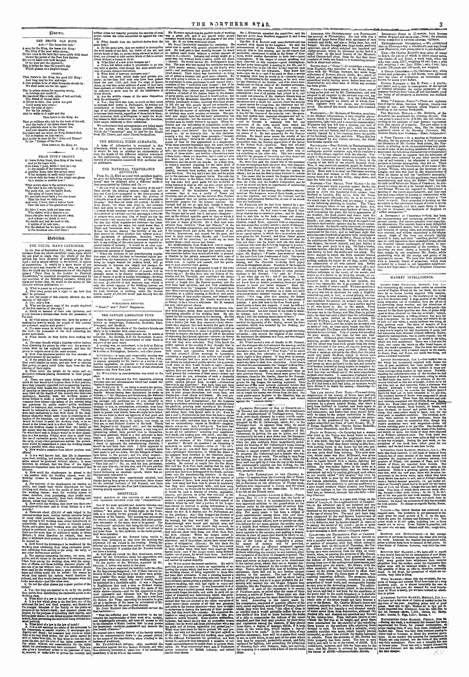 Northern Star (1837-1852): jS F Y, 1st edition - Ptirirg.