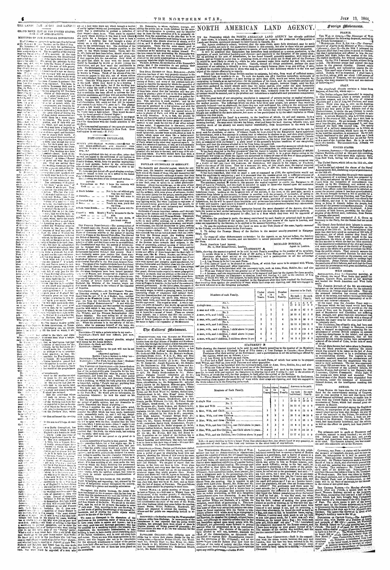 Northern Star (1837-1852): jS F Y, 1st edition - Untitled Article