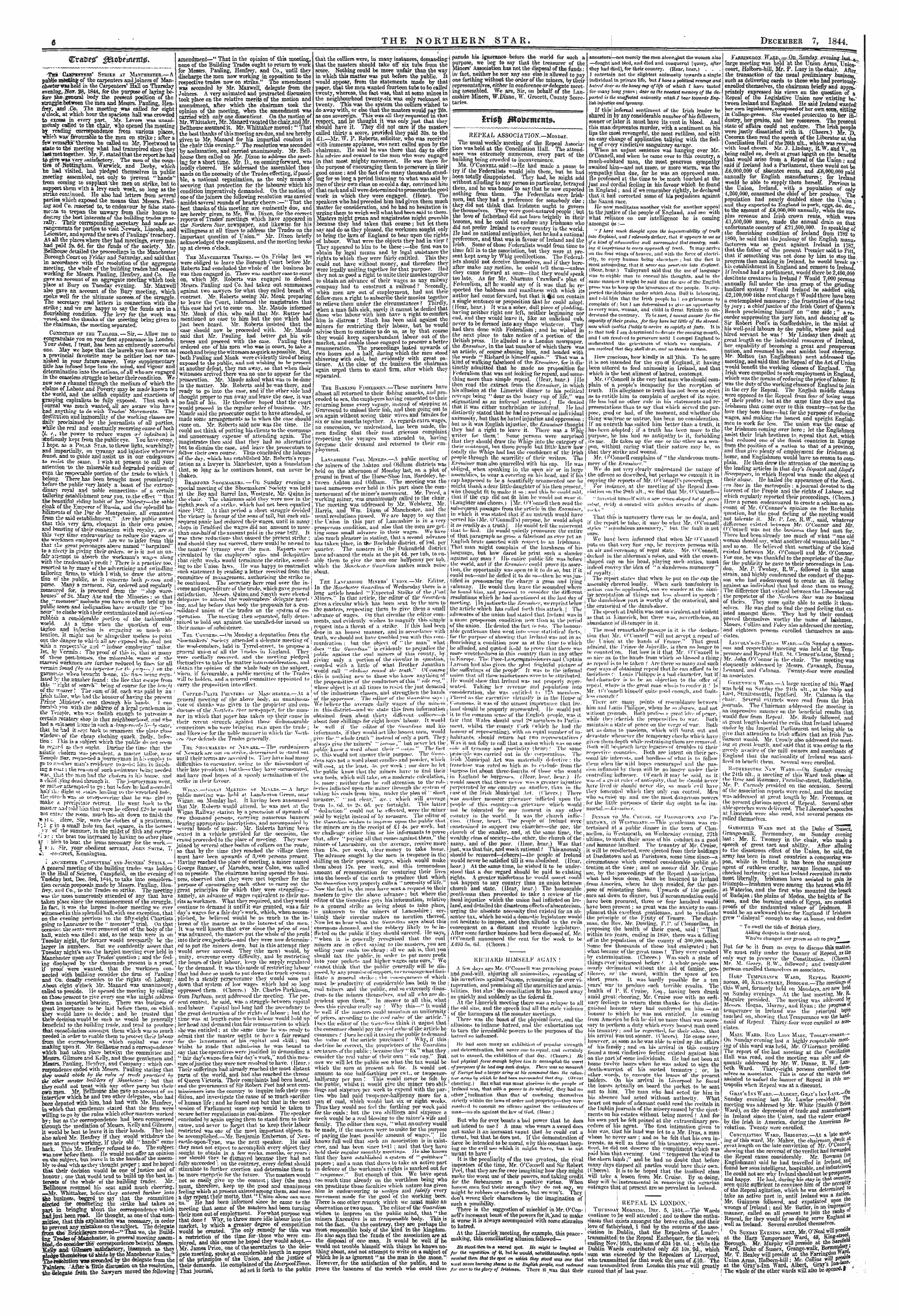 Northern Star (1837-1852): jS F Y, 1st edition - $Ri0$ Jftotoim*Nt0*