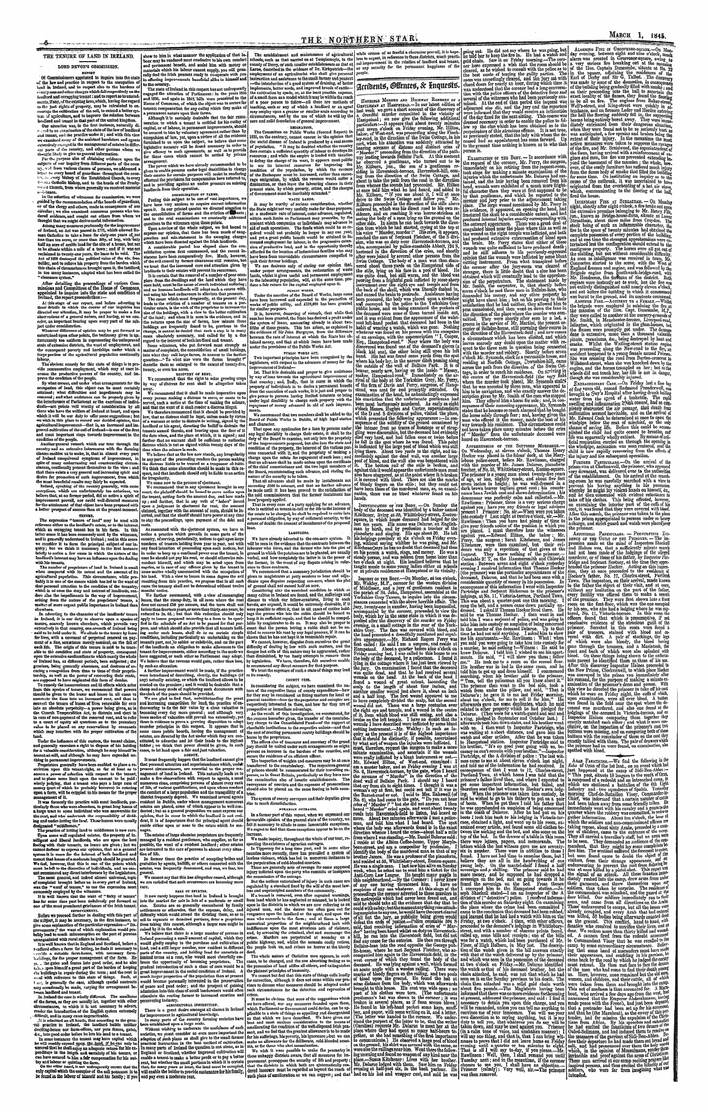 Northern Star (1837-1852): jS F Y, 1st edition - Gcetotntt* Mntttf, & H\M*Te*