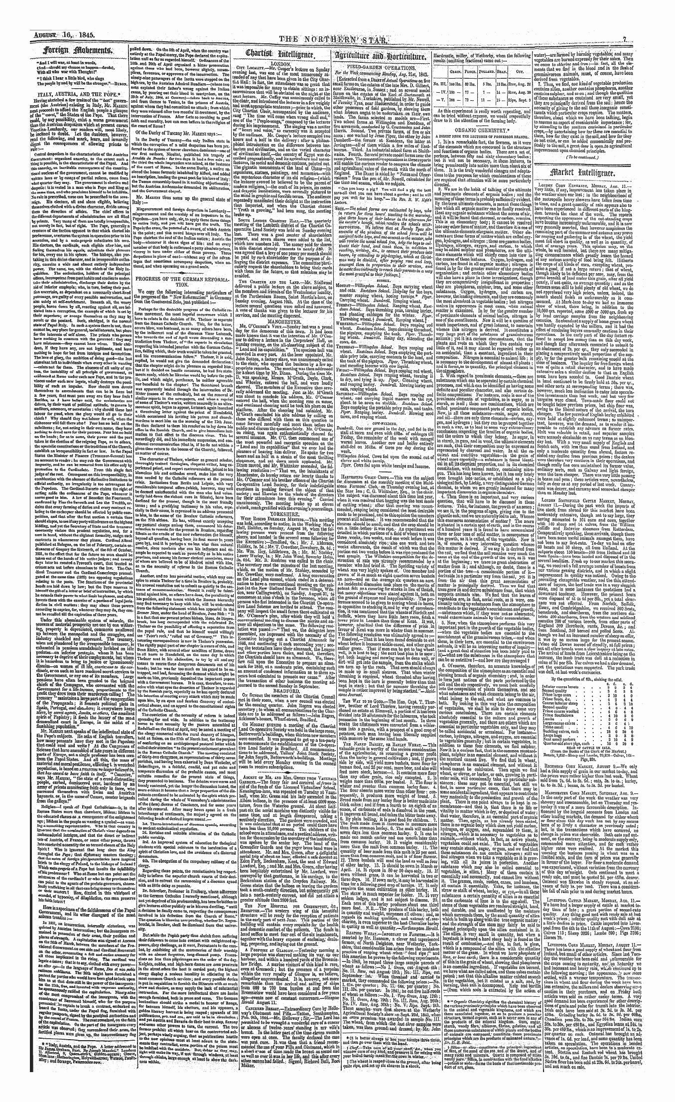 Northern Star (1837-1852): jS F Y, 1st edition - Sfaftultuw Aitti , Iflrttailturc