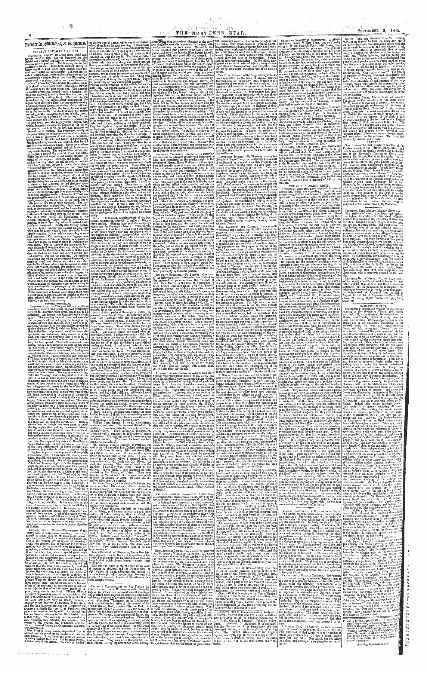 Northern Star (1837-1852): jS F Y, 1st edition - Untitled Article